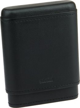 Cigarretui äkta läder 3-5 cigarrer svart