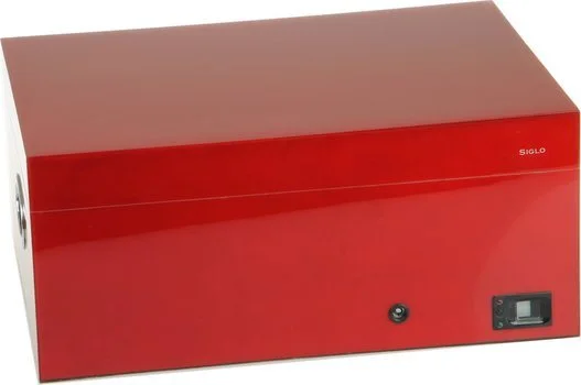 Siglo Humidor fingeravtryck röd