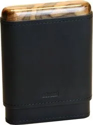 adorini cigarrväska i svart äkta läder 3/5