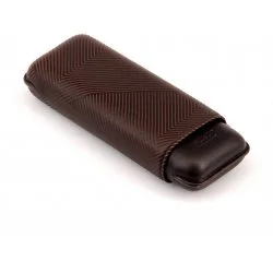 Davidoff Cigarrfodral XL-2 Brunt Läder "Leaf"