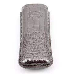 Romeo y Julieta Cigarrfodral Läder 2 Cigarrer Silver