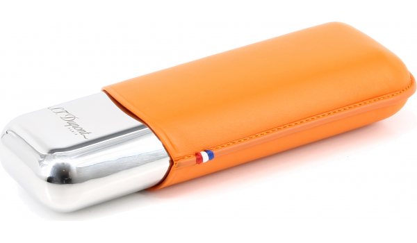 ST Dupont Metall Dubbelt Cigarrfodral Orange