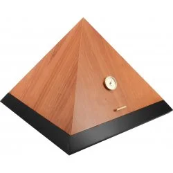 adorini Humidor Pyramid Deluxe L Bi-Color Cedro Svart