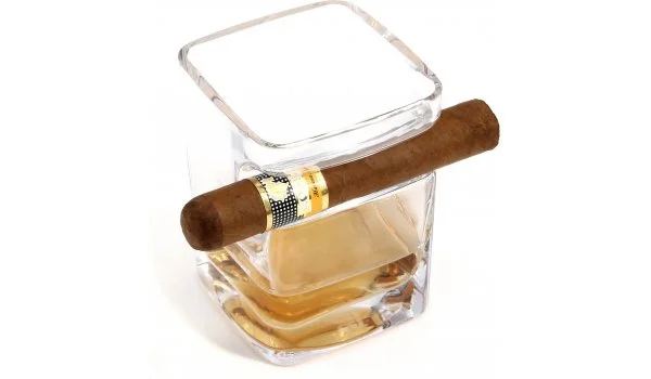 adorini Cigarr Rom & Whisky Glas Tumbler