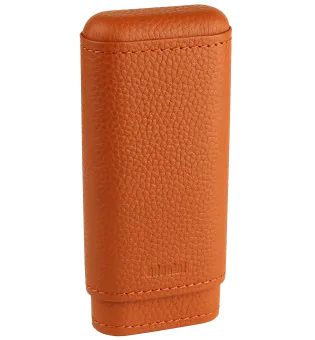 adorini Cigarrfodral Äkta Läder 2-3 Cigarrer Crocus Orange
