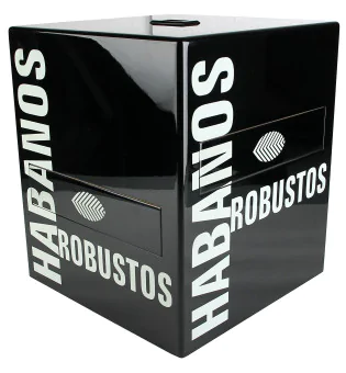 Habanos Robustos Humidor Svart