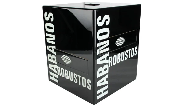 Habanos Robustos Humidor Svart