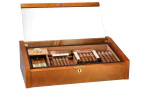 adorini Vega Deluxe humidor med glaslock Mahogny bild 16