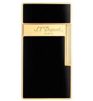 S.T. Dupont Biggy Tändare Svart Lack Guld 025002