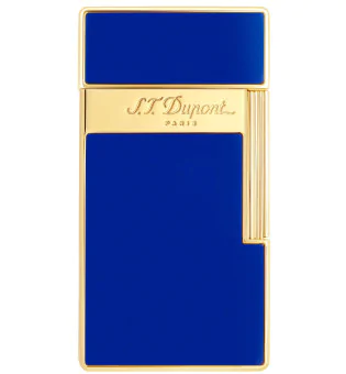 S.T. Dupont Biggy Tändare Blå Lack Guld 025005