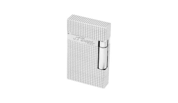 ST Dupont Ligne 2 tändare Diamantmönster Silver bild 101