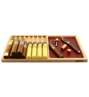 adorini Cigarr Serveringsbricka Röd Inläggning