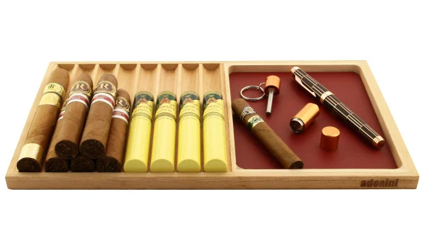 adorini Cigarr Serveringsbricka Röd Inläggning