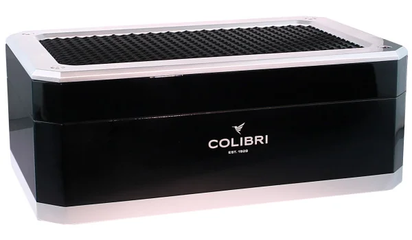 Colibri Humidor Rally svart och silver