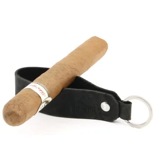 adorini Cigarr- och Pipstöd Nyckelring Läder svart begränsad utgåva