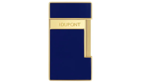 S.T. Dupont Slimmy Tändare Blå Lack Guld 028005
