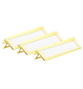 adorini Etikettklämmor Metall guld 3-pack