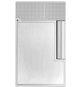 S.T. Dupont Ligne 2 Tändare Borstat silver C16603