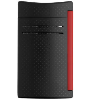 S.T. Dupont Maxijet Tändare Svart Matt & Röd Stansad Effekt