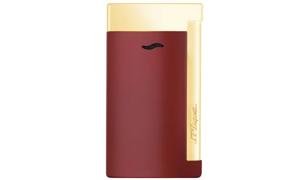 ST Dupont Slim 7 tändare röda och gyllene ytor