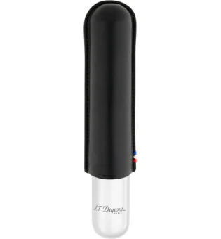 S.T. Dupont cigarrfodral för 1 cigarr svart/krom 183160