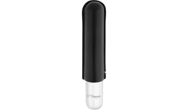 S.T. Dupont cigarrfodral för 1 cigarr svart/krom 183160