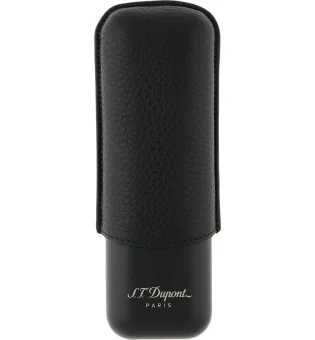 S.T. Dupont Cigarrfodral för 2 Cigarrer Svart Mattgrå 183240