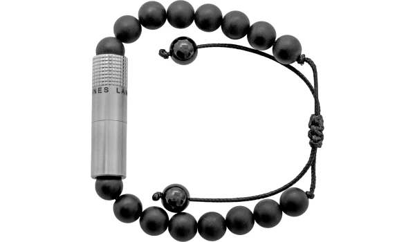 Les Fines Lames Punch Armband Onyx Matte