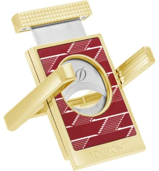S.T. Dupont Snoppare och Cigarrställ Monogram 1872 Bordeaux Röd 003478