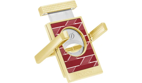 S.T. Dupont Snoppare och Cigarrställ Monogram 1872 Bordeaux Röd 003478
