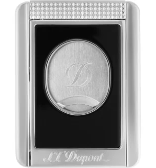 S.T. Dupont Dubbelknivsskärare med Cigarrställ Svart & Krom