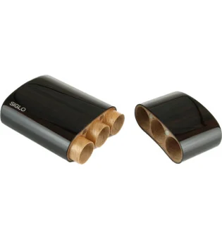 Siglo träfodral macassar ebenholt Robusto för 3 cigarrer