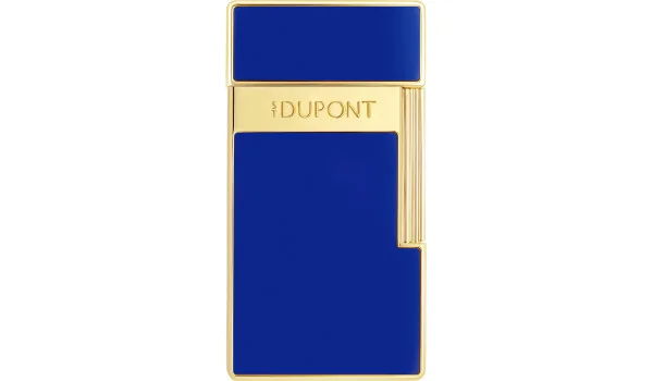 S.T. Dupont Biggy Tändare Blå Lack Guld 025225