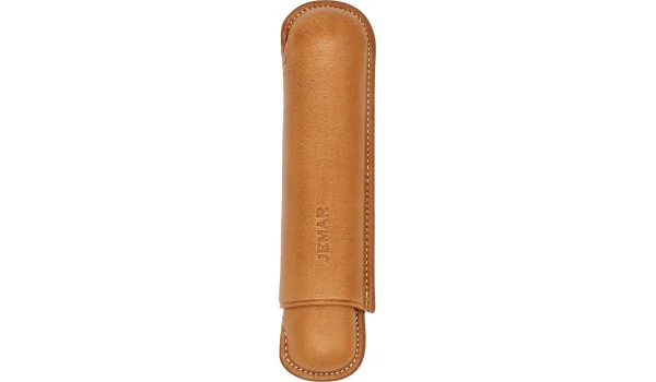 Jemar Läder Enkel Cigarrfodral Natur 464/1
