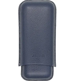 Jemar Öäder Dubbelt Cigarrfodral Edge Beruga Blue 464/2