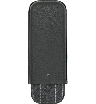 Dunhill Cigarrfodral Highland svart och grå kritrand