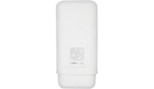 Cohiba Atmosphere cigarrfodral läder vitt och silver