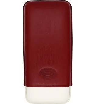 Romeo y Julieta cigarrfodral läder rött och grått 3 st.