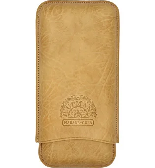 H.Upmann Cigar Case brun för 3 cigarrer