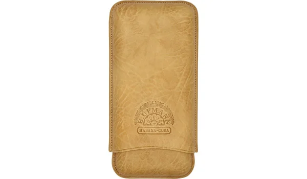 H.Upmann Cigar Case brun för 3 cigarrer