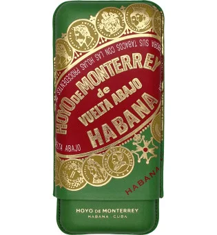 Hoyo de Monterrey cigarrfodral i läder, 3 cigarrer