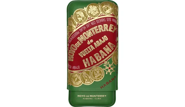 Hoyo de Monterrey cigarrfodral i läder, 3 cigarrer