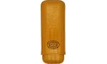 Partagas cigarrfodral i läder, senapsgult, för 2 cigarrer