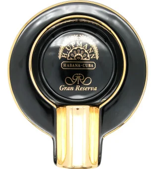 H.Upmann askkopp enkel svart och guld