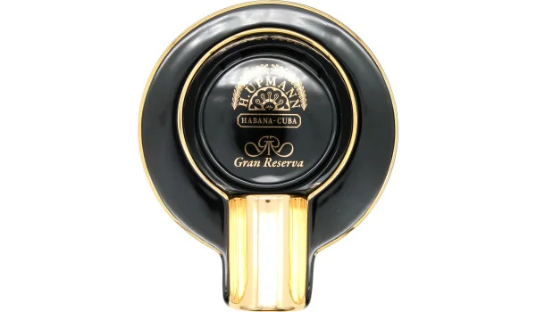 H.Upmann askkopp enkel svart och guld