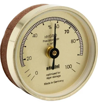 adorini hygrometer i guld med tätning