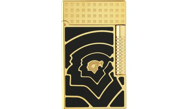 S.T. Dupont Le Grand Lighter Cohiba 60 svart och guld C23472CL