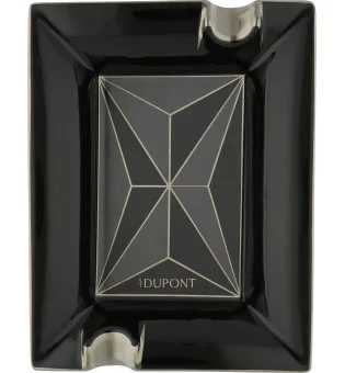S.T. Dupont svart askfat, Fire X, 006477X