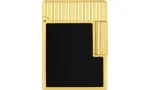S.T. Dupont Ligne 1 Tändare Svart lack Gulguld C14120