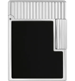 S.T. Dupont Ligne 1, svartlackad palladiumtändare, C14121